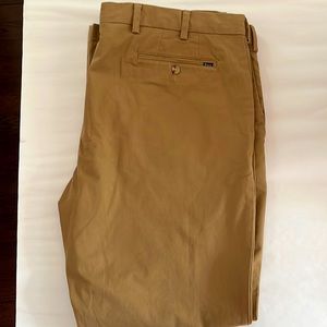 Mens Polo Khaki Brown Pants 40 x 30 EUC